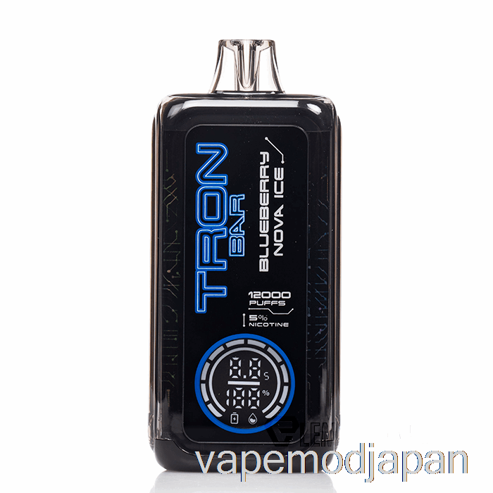 VAPE MOD トロン バー 12K 使い捨て ブルーベリー ノバ アイス
